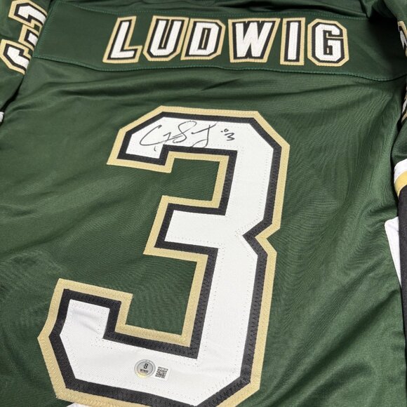OFFERS ✅ Craig Ludwig Signed CUSTOM Dallas Stars Jersey X-Large Beckett NHL - Picture 9 of 11